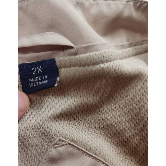 Vansport Budweiser Pullover Windbreaker Mens 2XL Logo V-Neck Lightweight Jacket - Picture 3 of 16